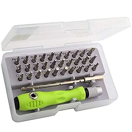 32 in 1 Mini Screwdriver Bits Set with Magnetic Flexible Extension Rod