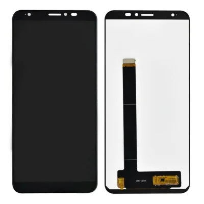 LCD with Touch Screen for Lava Z91 - Black (display glass combo folder)