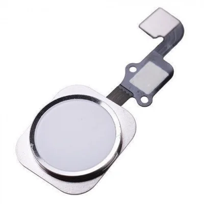 Home Button Complete for Apple iPhone 6s White - Outer Plastic with Inner Flex